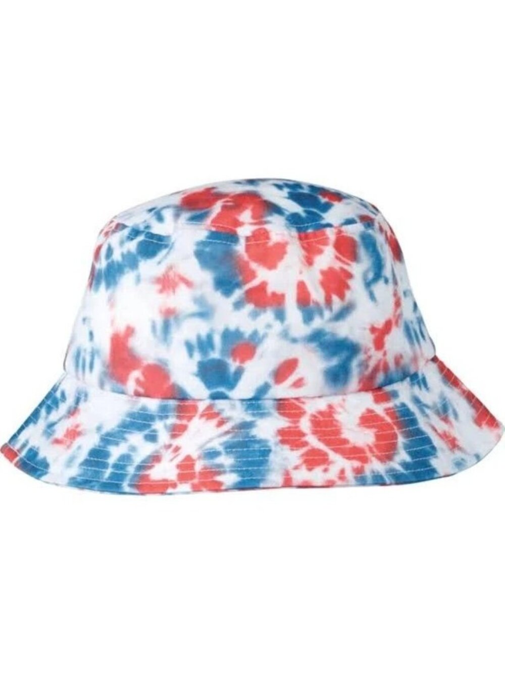 Claires Tie Dye Bucket Hat Red White Blue Youth One Size Patriotic 4th of July